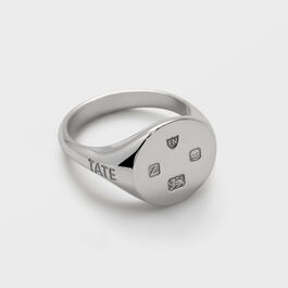 Tate silver signet ring